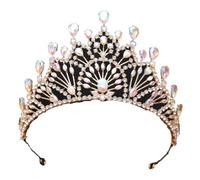 Gradiente Tiara Strass Corona Da Sposa Per Matrimoni Gioielli Dei Capelli Per Le Donne Accessori, Metallo