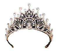 Gradiente Tiara Strass Corona Da Sposa Per Matrimoni Gioielli Dei Capelli Per Le Donne Accessori, Metallo