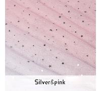 Gradiente Tulle Rete Tessuto Stella Luna Glitter Sparkle Estate Gonne Da Metro