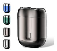 Gradientiscolor 2025 New Upgrade Pocket Shaver USB Mini Shavers for Men, Waterproof, Floating 4D Shaving Technology, Compact & Portable, Ideal for Home, Travel & Business Trips (Gray)