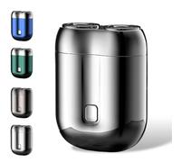 Gradientiscolor 2025 New Upgrade Pocket Shaver USB Mini Shavers for Men, Waterproof, Floating 4D Shaving Technology, Compact & Portable, Ideal for Home, Travel & Business Trips (Silver)