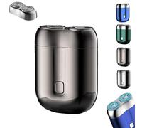 Gradientiscolor 2025 New Upgrade Pocket Shaver USB Mini Shavers, Gradientis Color Mini Electric Shavers for Men, with Replacement Head, Wet and Dry for Home and Travel (Gray)