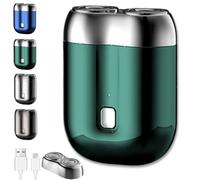 Gradientiscolor 2025 New Upgrade Pocket Shaver USB Mini Shavers, Gradientiscolor Mini Electric Shavers for Men, Rechargeable Wet and Dry for Travel and Home (Green)