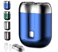 Gradientiscolor 2025 New Upgrade Pocket Shaver USB Mini Shavers, Gradientiscolor Mini Electric Shavers for Men, Rechargeable Wet and Dry for Travel and Home (Blue)