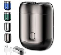 Gradientiscolor 2025 New Upgrade Pocket Shaver USB Mini Shavers, Gradientiscolor Mini Electric Shavers for Men, Rechargeable Wet and Dry for Travel and Home (Gray)