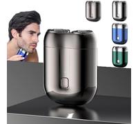 Gradientiscolor Mini Electric Shaver - 2025 New Upgrade Pocket Shaver USB Mini Shavers, Pocket Shaver's USB Minis Shavers for Men, Wet & Dry Use & Low-Nois, 7500 Rpm Precise&Painless Shaving (Gray)