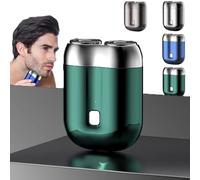 Gradientiscolor Mini Electric Shaver - 2025 New Upgrade Pocket Shaver USB Mini Shavers, Pocket Shaver's USB Minis Shavers for Men, Wet & Dry Use & Low-Nois, 7500 Rpm Precise&Painless Shaving (Green)