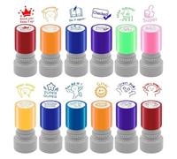 Grading Seals Collection - Set di timbri in 12 diversi design per la valutazione in la comunicazione dei genitori