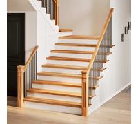 Gradini 2 pz Marrone Chiaro 120x30x2 cm Legno Massello Rovere