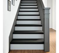 Gradini 20 pz Marrone-nero 70x25x2 cm Legno Massello Rovere