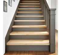 Gradini 8 pz 100x25x2 cm in Rovere Massello Non Trattato