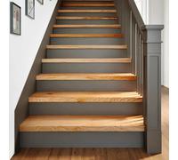 Gradini 8 pz Marrone Chiaro 100x30x2 cm Legno Massello Rovere