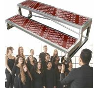 Gradini corali del grado commerciale, scala resistente per le prestazioni e i discorsi, piattaforma diritta