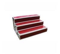 Gradini coro della chiesa Palco for coro portatile, gradini resistenti a 3 livelli con superficie antiscivolo, piattaforme corali facili da montare for scuole, concerti e chiese.