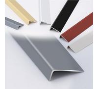 gradini delle scale, Profilo for scale a L, striscia di transizione in alluminio, protezione gradini da 35", profilo antiscivolo esterni e interni, davanzali finestre casa(Iron Grey,7 * 20mm)
