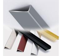 gradini delle scale, Profilo for scale in alluminio, esterni e interni, antiscivolo, protezione bordi, profilo davanzale a L, tagliabile, 90 cm - personalizzato(Iron Grey,7 * 20mm-90cm)
