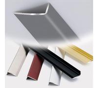 gradini delle scale, Profilo for scale in alluminio, esterni e interni, antiscivolo, protezione bordi, profilo davanzale a L, tagliabile, 90 cm - personalizzato(Gun Grey,12 * 28mm-90cm)