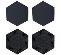 Gradini per esterni, gradini per strade esterne, 4 pietre in resina per sentieri, gradini da giardino, per passerelle all'aperto o