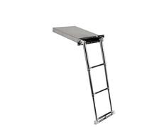 Gradini per piscina, Scala Di Diversione Marina Modificata 316 Accessori Hardware Di Varo Barca Da Pesca Scaletta Sospesa For Yacht Con Corrimano Piscina A Ponte Pieghevole,Sicuro e robusto
