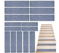 Gradini per Scale- Trepone per Scale per Moquette, Gradini di Bordi Non Scollati, 15 Pezzi Rinnovi per Le Scalee Riutilizzabili per Le in Legno | Tappeto di Sicurezza per Corridori per Interni PE
