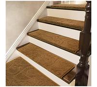 Gradini per tappeti per Scale 5 Set Tappetini per Scale, gradini per Scale, Cuscinetti per Scale, Resistenti, Antiscivolo, Non inquinanti, la Colla Non Si guasta Dopo Il Lavaggio, nessun seg