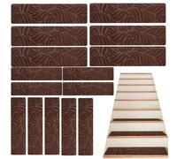 Gradini scale-protezioni per tappeti anti-slip da 15 pacchetti, gradini in legno non skid, corridore per protezione per tappeti di sicurezza non skid per bambini animali domestici patio patio per inte