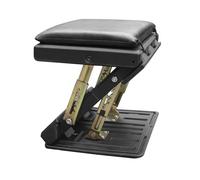 gradino portiera supporto piede Poggiapiedi regolabile con poggiapiedi morbido rimovibile, sgabello per auto, sotto la scrivania, per casa, treno, altezza regolabile a 4 livelli pedale piede(A)