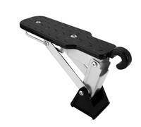 gradino portiera supporto piede Scala pieghevole per portiera auto, 7 posizioni regolabili, scala portatile per auto, attrezzatura da esterno per auto e camion R6FB pedale piede auto(Black)