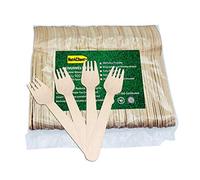 GRADISCO - 100 x Forchette Monouso in Legno Posate Monouso Articoli da Tavola Ecologici Stoviglie Monouso Posate Biodegradabili Eco-compatibili e Compostabili