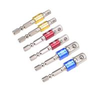 Grado impatto adattatore presa insieme gambo esagonale Punta 1/4" 3/8" 1/2" 6 pz