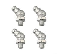 Grado M6 X 1mm 45 4pcs Nipple Grasso Nipplo Metrico Ferro Zincato Raccordo