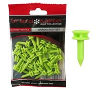 Graduated Tees The Golfers Club - Tee da Golf Graduati in plastica, 2,5 cm x 89 cm, Colore: Verde Lime