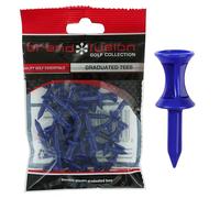 Graduated Tees The Golfers Club-Tee da Golf Graduati in plastica Blu (3,8 cm x 30), Maglietta Unisex, 18 mm