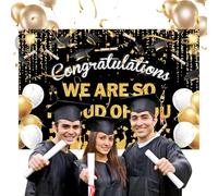 Graduation Backdrop 2025 | Stendardo Classe Del 2025 Decorazioni per Cerimonia di Laurea | per Cabina Fotografica con Sfondi Congratulazioni Decorazioni da Esterno per Giardino e Casa per Feste