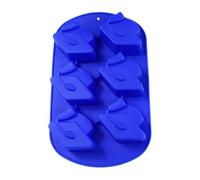 Graduation Cap Silicone Mold 6 Cavity 3D-Food Grade Dessert Baking Tray, Cake Pop Chocolate Candy Form Tool, Ice Cube Party Celebration Utility, Flexible Easy Release Kitchen Accessory, School Event T
