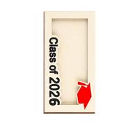 Graduation Cash Box, Wooden Money Holder, Class 2026 Storage Design, Decorative Keepsake Gift Container, Laserz Cut Ceremony Fund Organizer, Sturdy Celebration Memory Box, Party Graduation