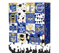 Graduation Countdown Box 2026 - College Celebration Gift Organizer for Students | Decorative Memory Box with Compartments, Fillable 16 Day for Party Ceremony Surprise Display Decor