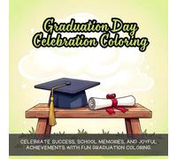 Graduation Day Celebration Coloring: Cute coloring book for kids, coloring book for adults, kawaii coloring book, Coloring Book for Adults and Kids, Bold and Easy, graduation cap coloring