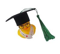 Graduation Ducks Yellow Duck Ornament With Graduation Cap Decor
