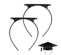 Graduation Hat Headband,2 Pieces Headwear Holder | Anti-Fall Graduation Headband - for Student Teen Teacher Celebration Formal Ceremony