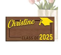 Graduation Money Holder 2025, Graduates Money Wallet 2025 Cash Holder, Exquisite Double Layer Organizer for Teen, Kids, Family, Friends, Favor Accessories, 7,09 x 3,54 pollici, giallo, Se référer au