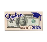 Graduation Money Holder, 2025 Graduation Money Wallet, Class of 2025 Gift Envelope, Congrats Grad Decoration, Elegant Cash Card, 7,09 x 3,54 pollici, for Her, Him, Daughter, Son
