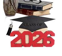 Graduation Money Holder, Wooden Keepsake Box, 12cm Hat Shaped Container with Secure Lid, Class Of 2026 Gift Prep, Tamale Style Storage with Easy Grip, Student Supply for High School & College