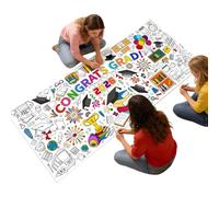 Graduation Party Coloring Poster - 2026 Drawing Poster Interactive Fun | Kindergarten Coloring Tablecloth Reusable | Classroom School Preschool Home Party Kindergarten Gathering