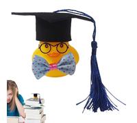 Graduation Rubber Duck 2024 - 5x4.2x4cm Cute Yellow Duck With Graduation Hat & Metal Glasses | Graduations Party Favors, Desk Decor, Goodie Bag Filler, School Prize, Easter Basket Gift