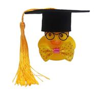 Graduation Rubber Duck 2024 - 5x4.2x4cm Cute Yellow Duck With Graduation Hat & Metal Glasses | Graduations Party Favors, Desk Decor, Goodie Bag Filler, School Prize, Easter Basket Gift
