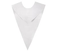Graduation Stole Shawl, V Neck Reversible Collar, Solid Color Sash Accessory, Unisex Ceremony Wrap, for Recognition Event Award Ceremony Performance Banquet Party College Choir Competition Church