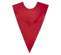 Graduation Stole Shawl, V Neck Reversible Collar, Solid Color Sash Accessory, Unisex Ceremony Wrap, for Recognition Event Award Ceremony Performance Banquet Party College Choir Competition Church