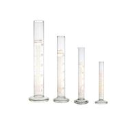 Graduato Misurazione Cilindro 5ml 10ml 25 50ml Base Rotonda Chimica Lab Spout