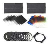 Graduato ND2 4 8 16 Blu Arancione Rosso Filtro + holde + 49 52 55 58 62 67 72 77 82mm 9 Supporto for anello adattatore, for kit for Cokin P